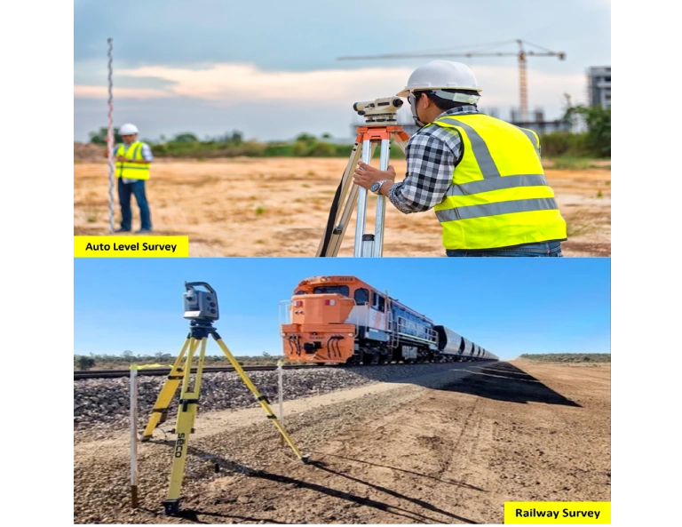 auto level and dgps survey